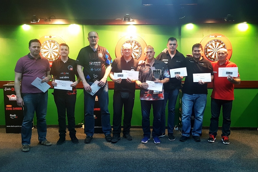 Dragutin Pečnjak osvojio je Darts point ligu Zagreb